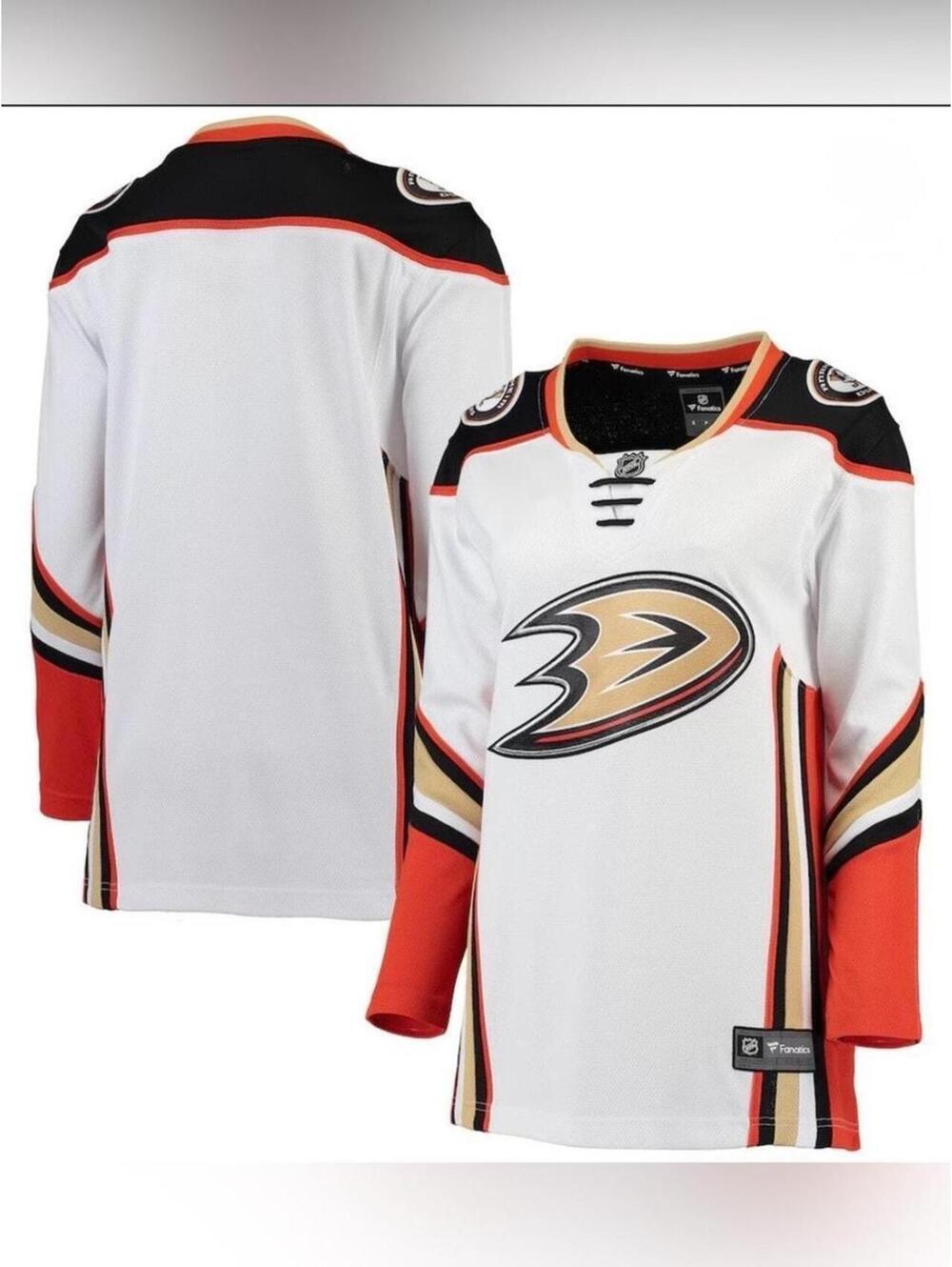 Anaheim Ducks Fanatics Breakaway Away Jersey White Women’s Small NWT